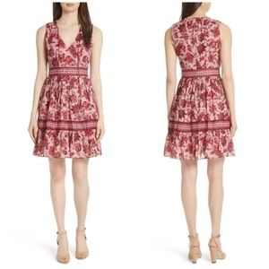 Kate Spade floral boho mini dress size 4